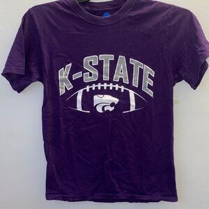NCAA Purple Shirt with Blue Logo